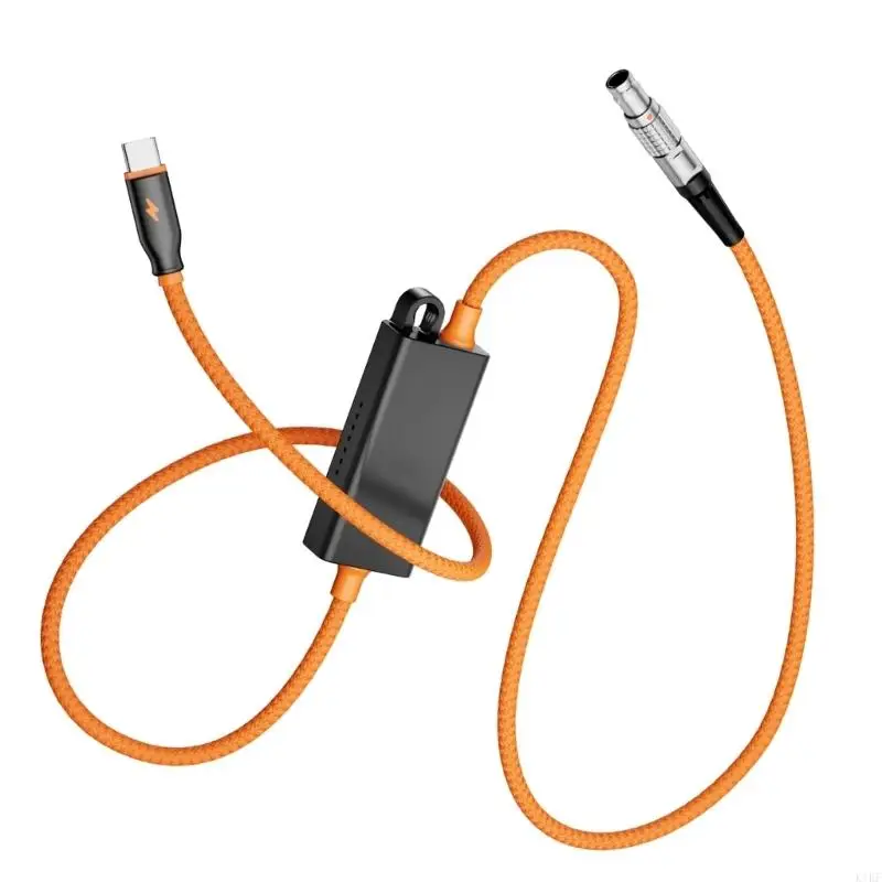 Bidirectional Type-C Power Cable for 2Pin Equipment with Data Transfer, Aluminum Metal Housing, and Integrated Retention K1KF
