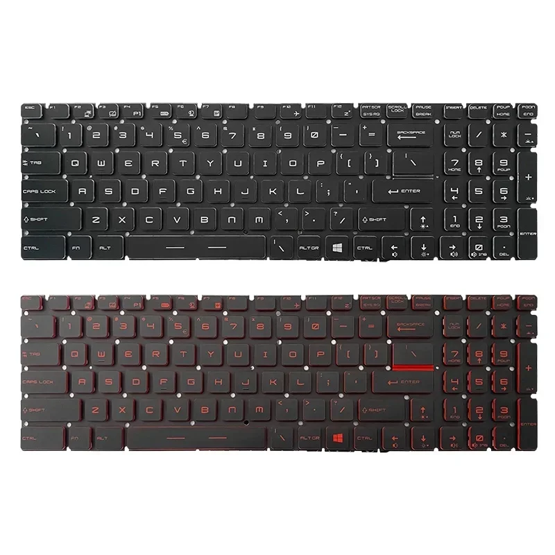 New genuine laptop replacement keyboard for MSI MS-16K2 MS-16JB 16jf 16L 2 MS-179B MS-1785