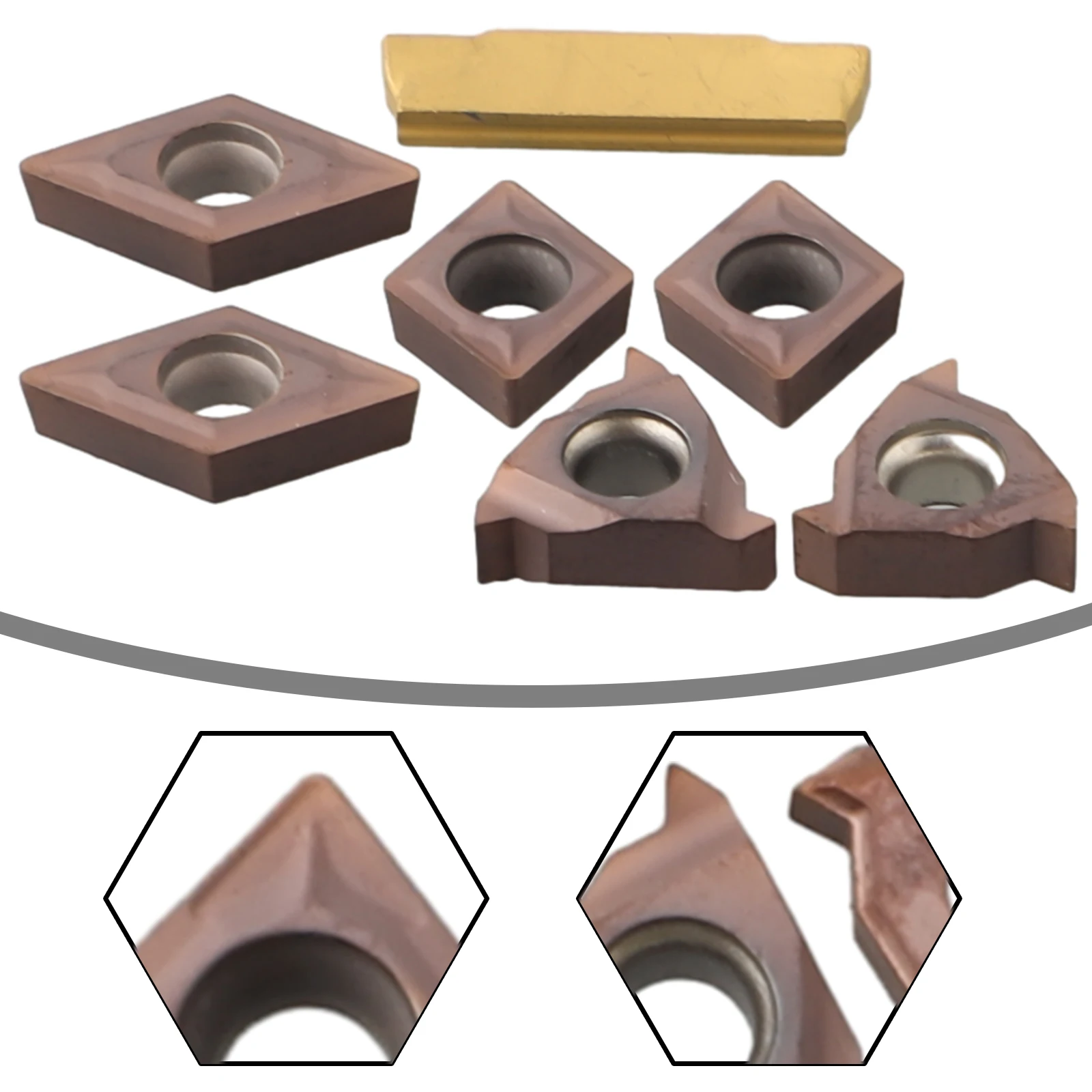 Turning Insert Carbide Insert For 10mm Shank For Stainless Steel For Steel Turning 1 Set 7pcs Boring Bar MGMN200