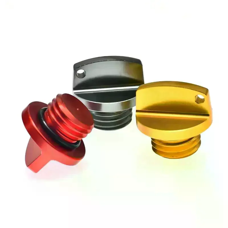 M20 * 2.5 Universal Motorcycle Engine Oil Filler Cap Screw Cover Plug Gray With O-ring Valve Oil Cap Transmission Tank Cover