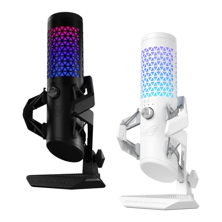 ROG Carnyx USB Gaming Microphone 25mm Condenser Capsule 192 KHz/24-Bit Sampling Rate Aura Sync RGB Lighting for Streaming