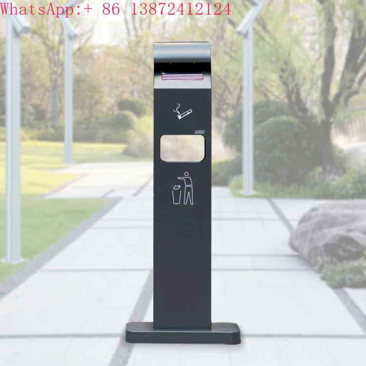 

Hot Sale Cigarette Bin Stainless Steel Outdoor Standing Ashtrays Bin