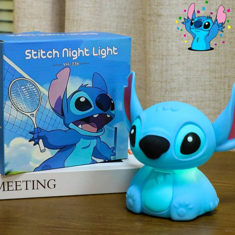 

Стич, ночник, излучающая игрушка, кукла, степень, дисплей для мальчиков и девочек, детский подарок на выпускной, Коллекционная аниме-фигурка