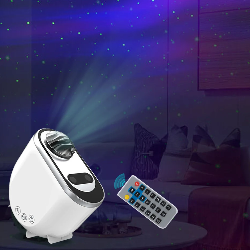 リモコン付きスタープロジェクター,スタープロジェクションシーリングランプ,USBプラグ,Bluetooth互換,ホームシアター用タイミング