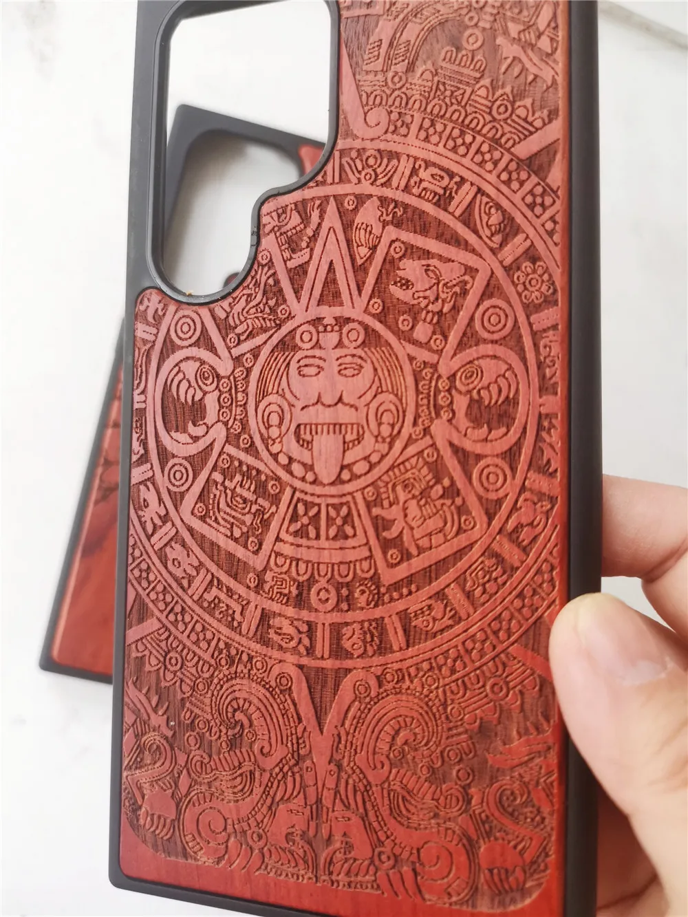 Handmade Carved Rosewood Phone Case for Samsung S24 Ultra S23 S20 FE S22 Note 20 Ultra S24 Wood TPU Cover