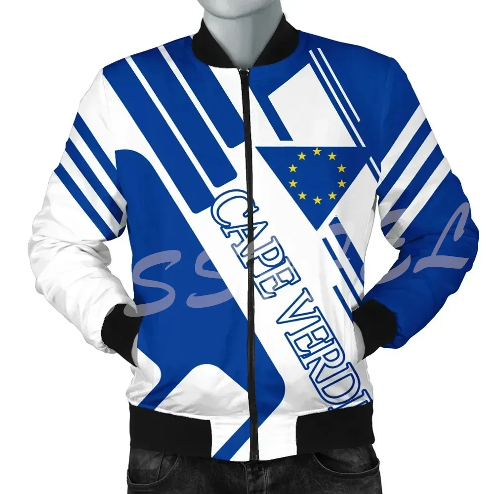 

NewFashion Africa Country Cape Verde Tribel Culture 3DPrint Streetwear Casual Sportswear Windbreaker Winter Bomber Jacket X1