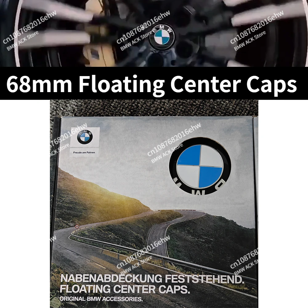 

68mm Floating Wheel Center Caps for BMW E90 E91 E92 E93 F30 F10 F11 F04 E84 E83 F25 E70 F15 E72 F16 M2 M3 M5 M6 Auto Accessories