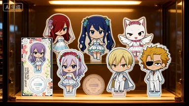 Anime caliente FAIRY TAIL escritorio de pie signo regalo Fairy Tail QUEST acrílico soporte figura de acción Natsu juguete PVC