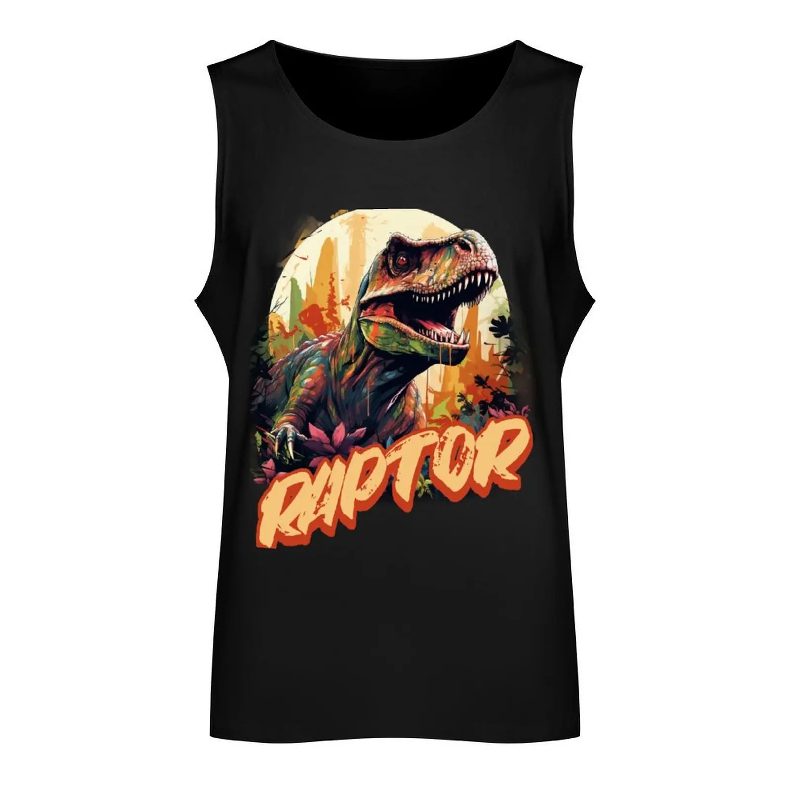 Raptor Velociraptor Tank Top fitness sports clothes for men