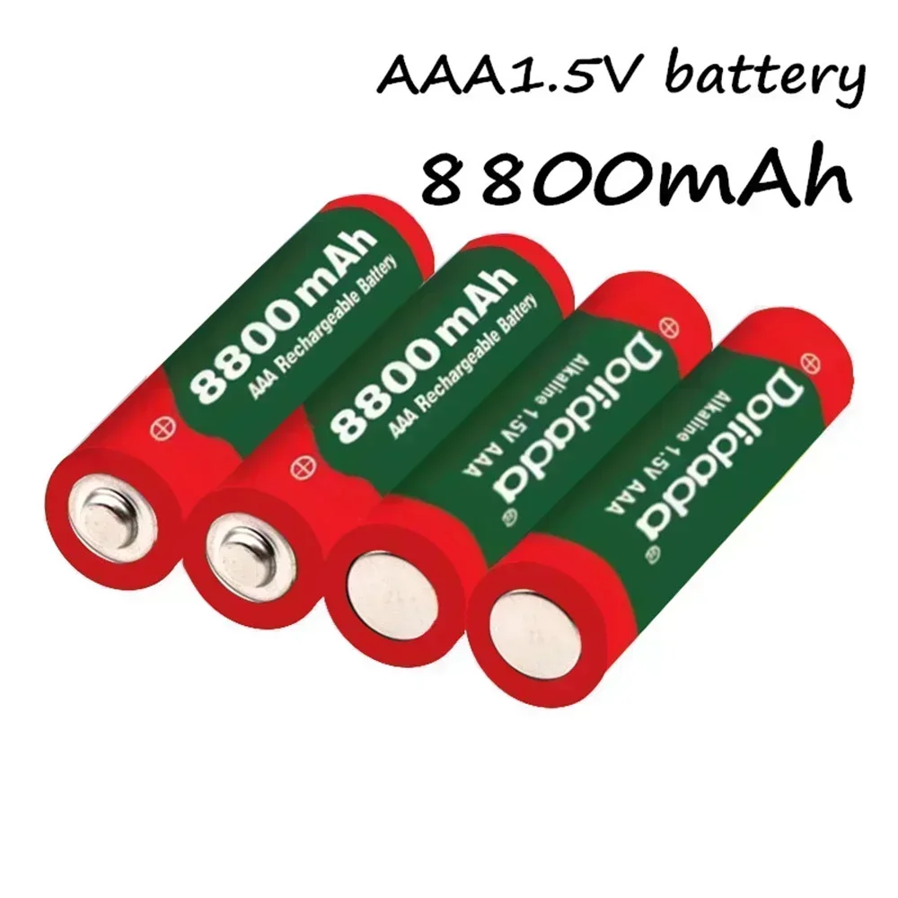 New alkaline AA/AAA 1.5V 9800mah/8800mah rechargeable battery for LED lights with chargers etc., toys, mp3, etc