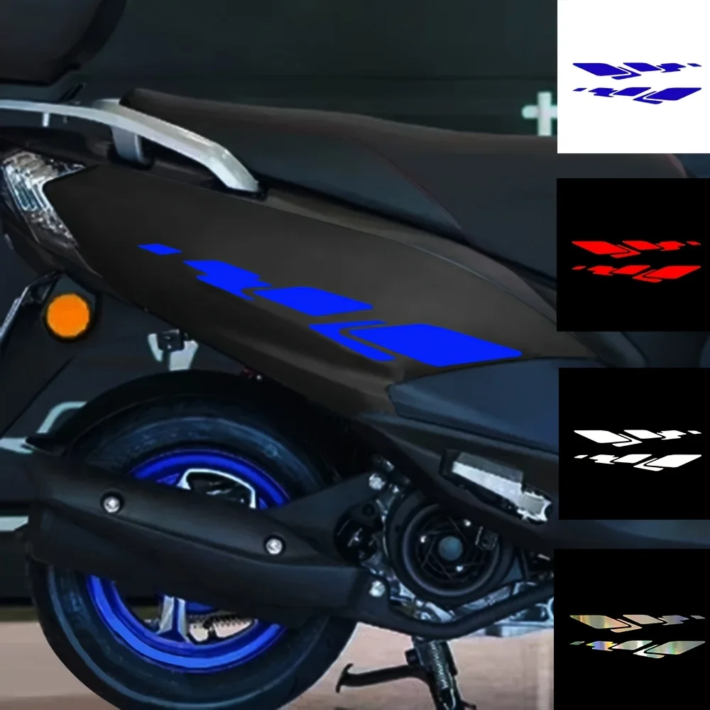 Reflective Strip Sticker Set 2PCS Motorcycle Scooter Car Vinyl Decal Waterproof Removable Front Fairing Decor
