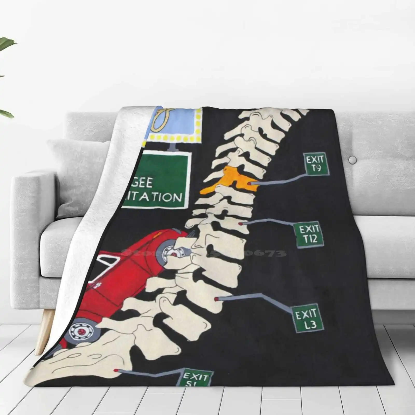 On The Road To Recovery Low Price New Print Novelty Fashion Soft Warm Blanket