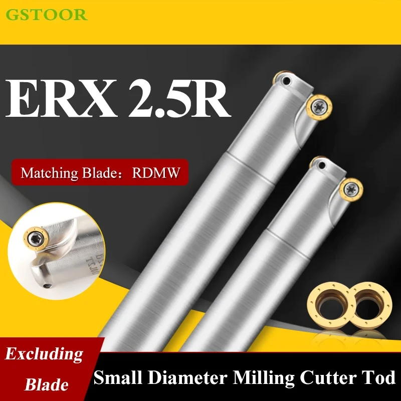 

ERX2.5R 10 мм 12 мм фреза с быстрой подачей, вставка, оправка, закаленная асесмическая оправка, токарный станок с ЧПУ, резка для твердосплавных вставок RDMW05