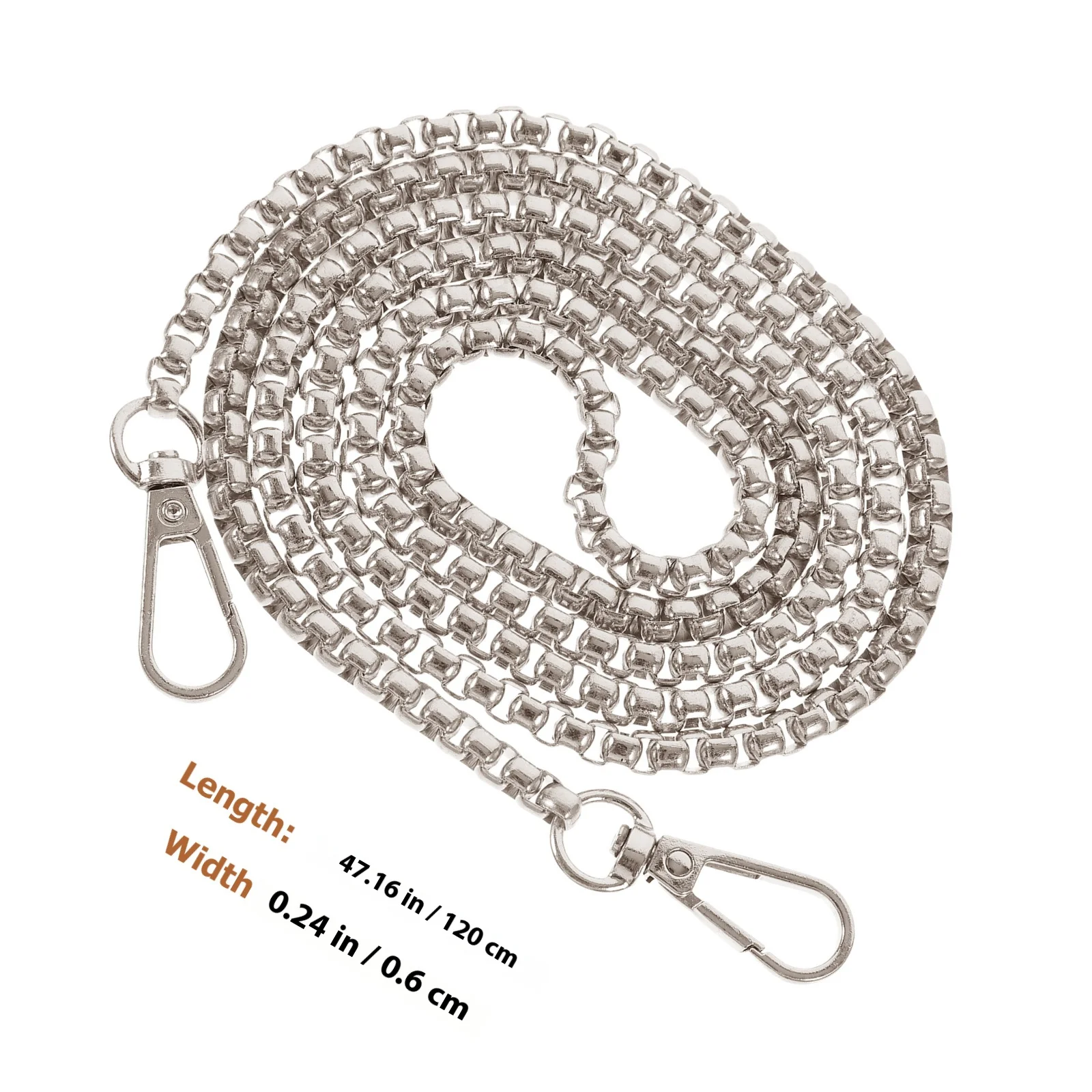 スムーズな仕上がりのバッグチェーン交換用、女性用ハンドバッグ用、シックな装飾チェーンストラップ、DIYバッグ製作用品、財布ハンドル