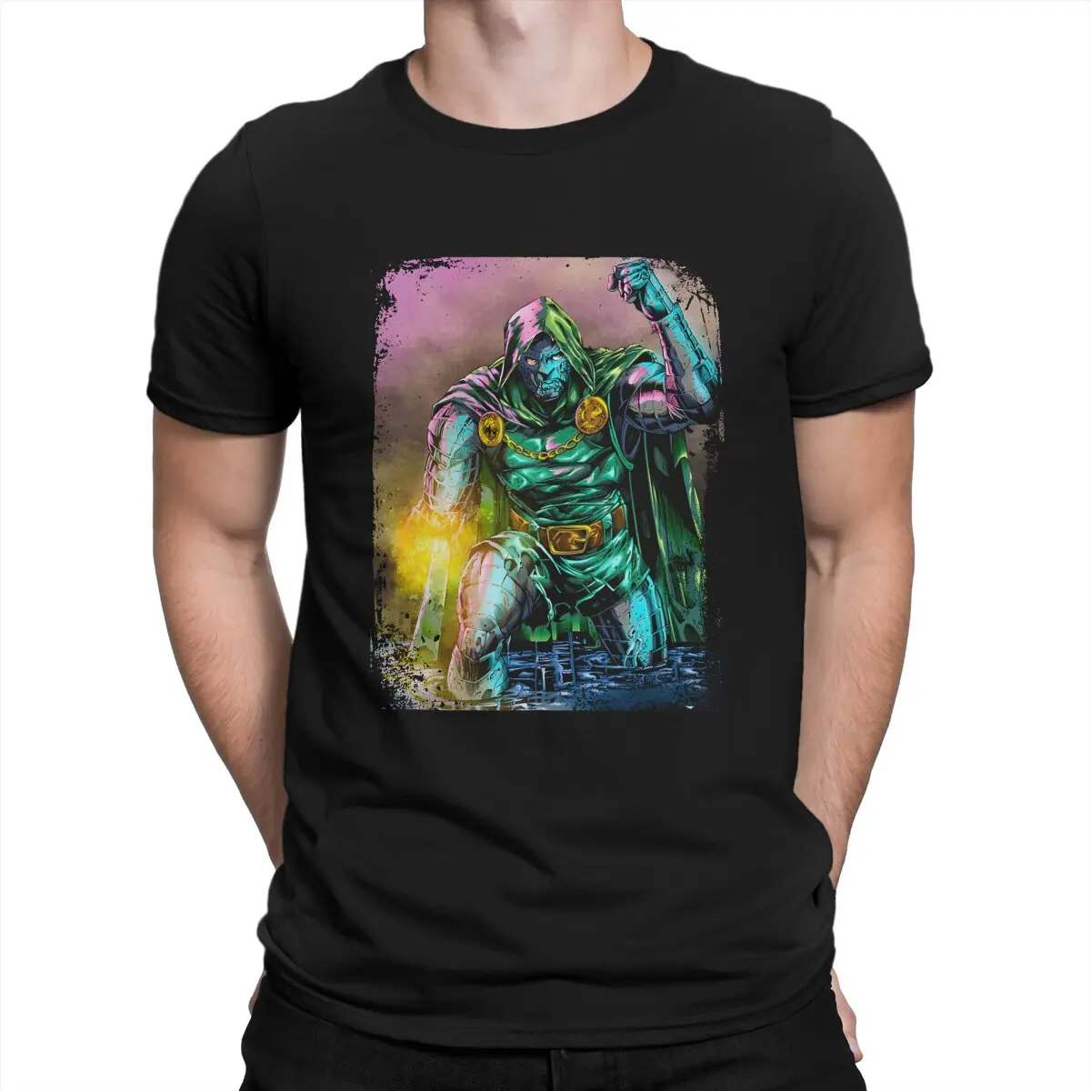 Marvel Doctor Doom Creative TShirt for Men Doctor Doom Round Neck Basic T Shirt Hip Hop Gift Clothes OutdoorWear