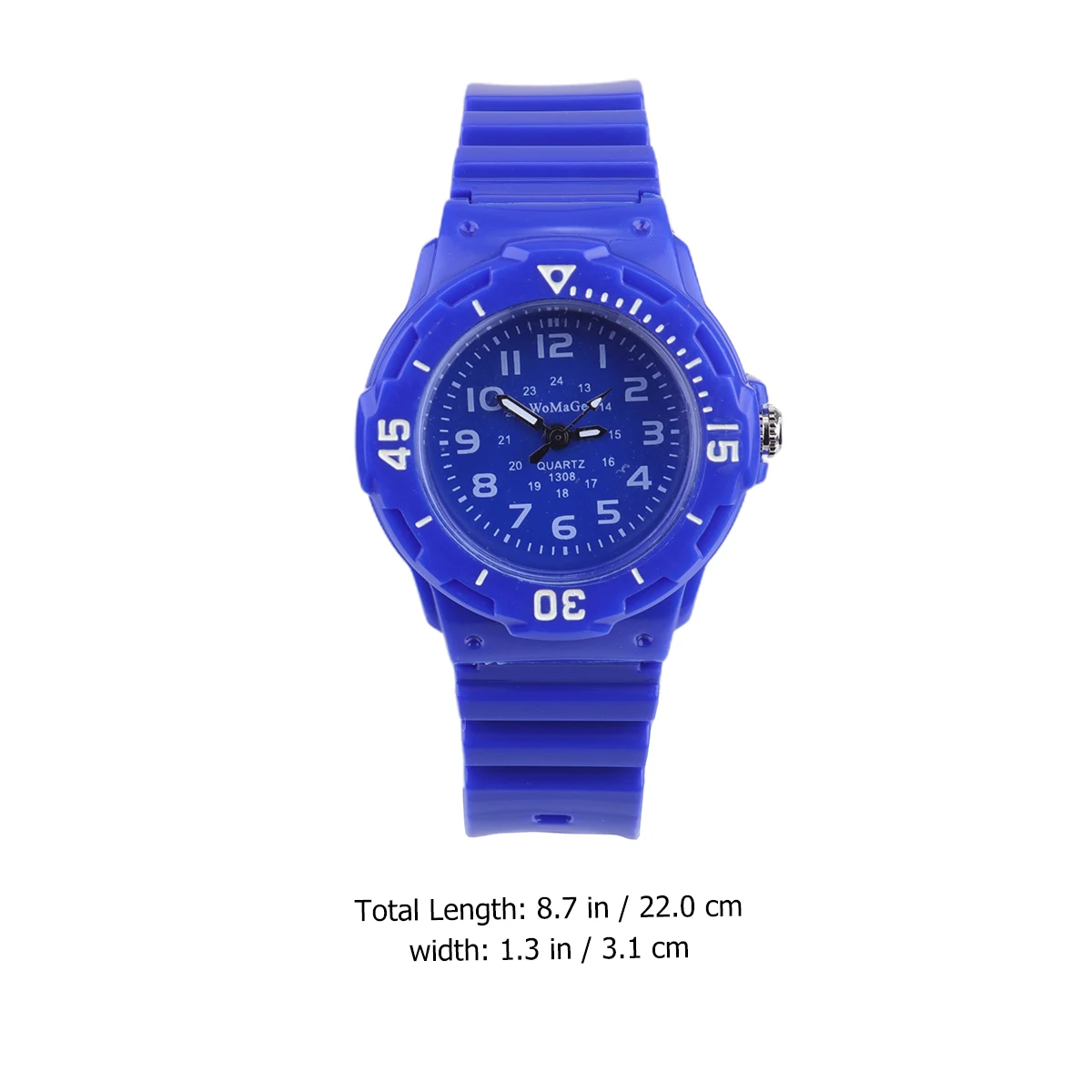 

Silicone Quartz Watch For Kids Boys Girls Children Watches Arabic Numerals Durable Comfortable Blue Number 1