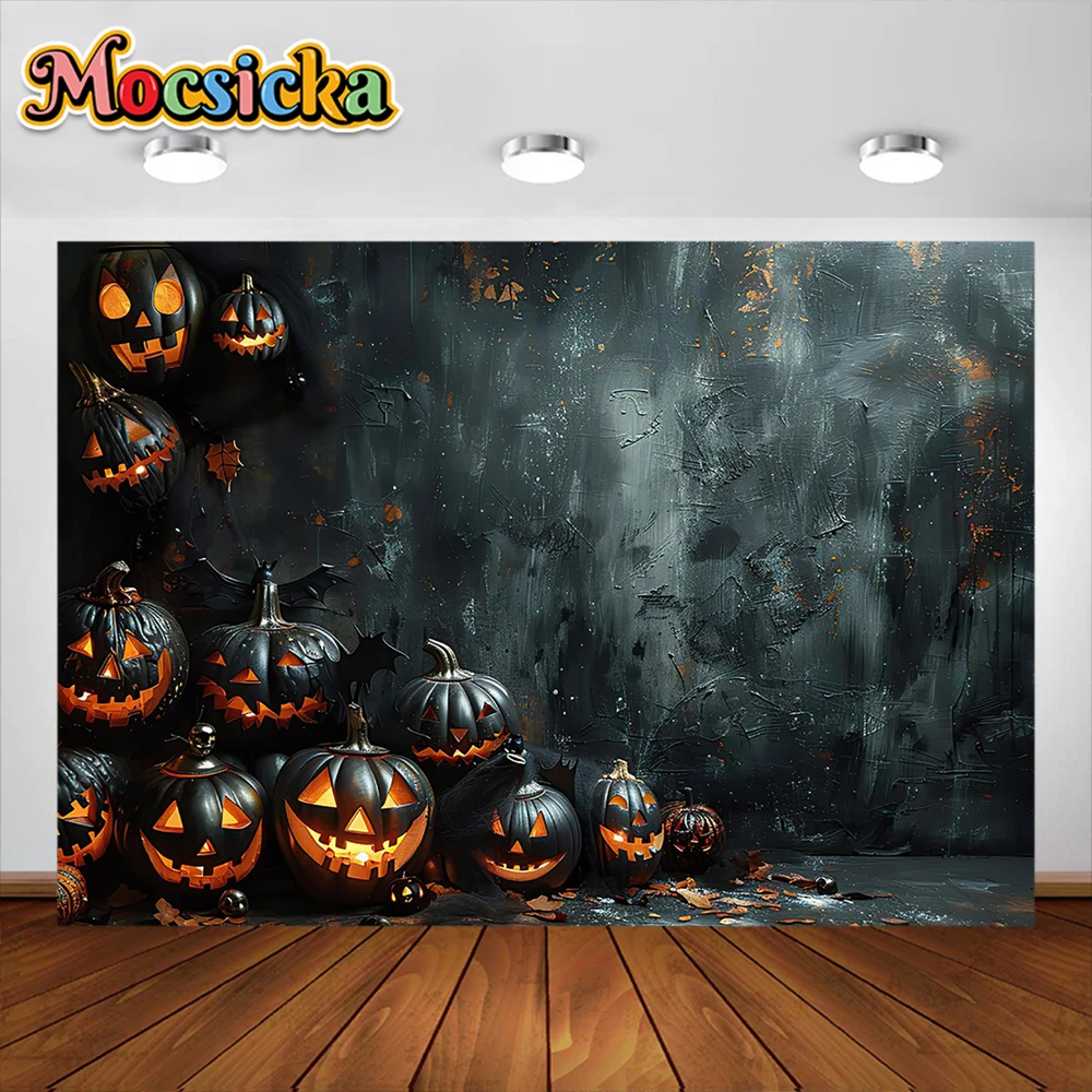 خلفية التصوير الفوتوغرافي هالويون للأطفال ، غرفة الرعب ، الخفافيش القمر ، ديكور الحفلات ، الخلفيات ، صورة ، استوديو الصور الدعائم ، لافتة