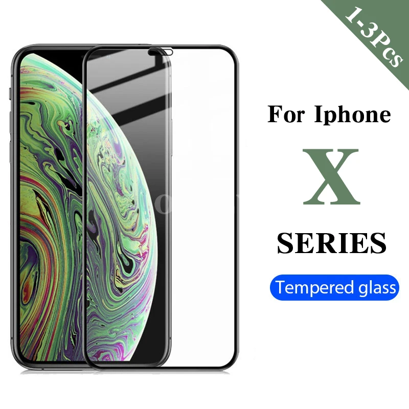

Защита экрана для iphone xr, x, s, xs max, 1-3 шт.
