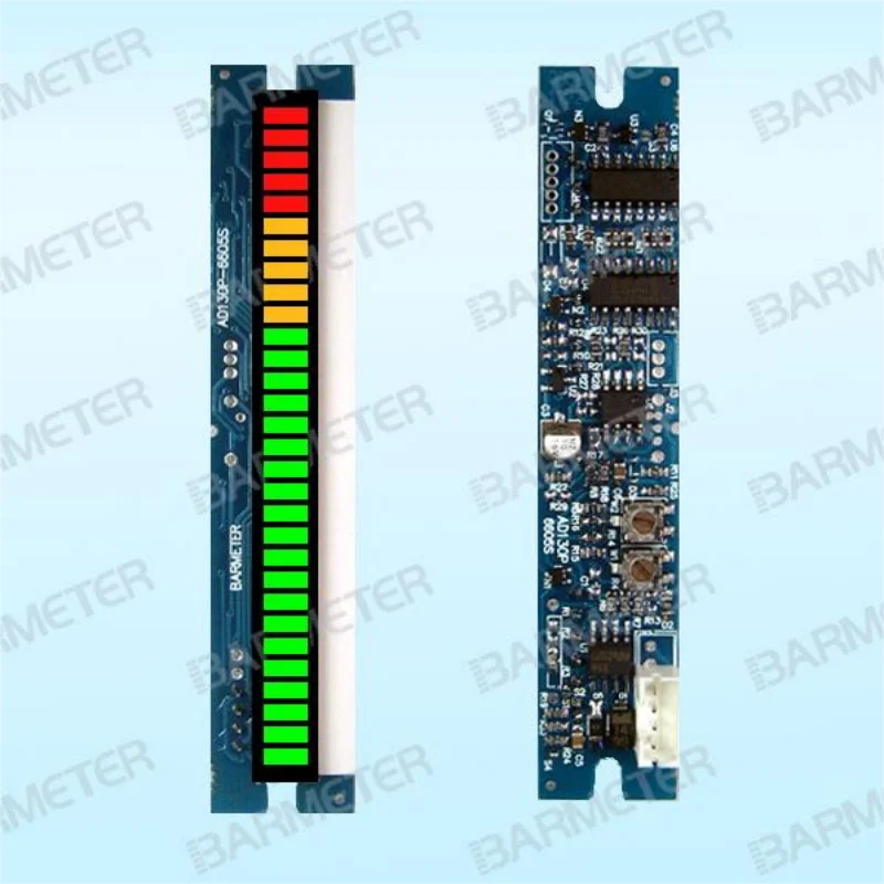 

30seg 66mm LED Bargraph Display Module DC5V power supply, 0-5V input signal, 20Green+5Yellow+5Red