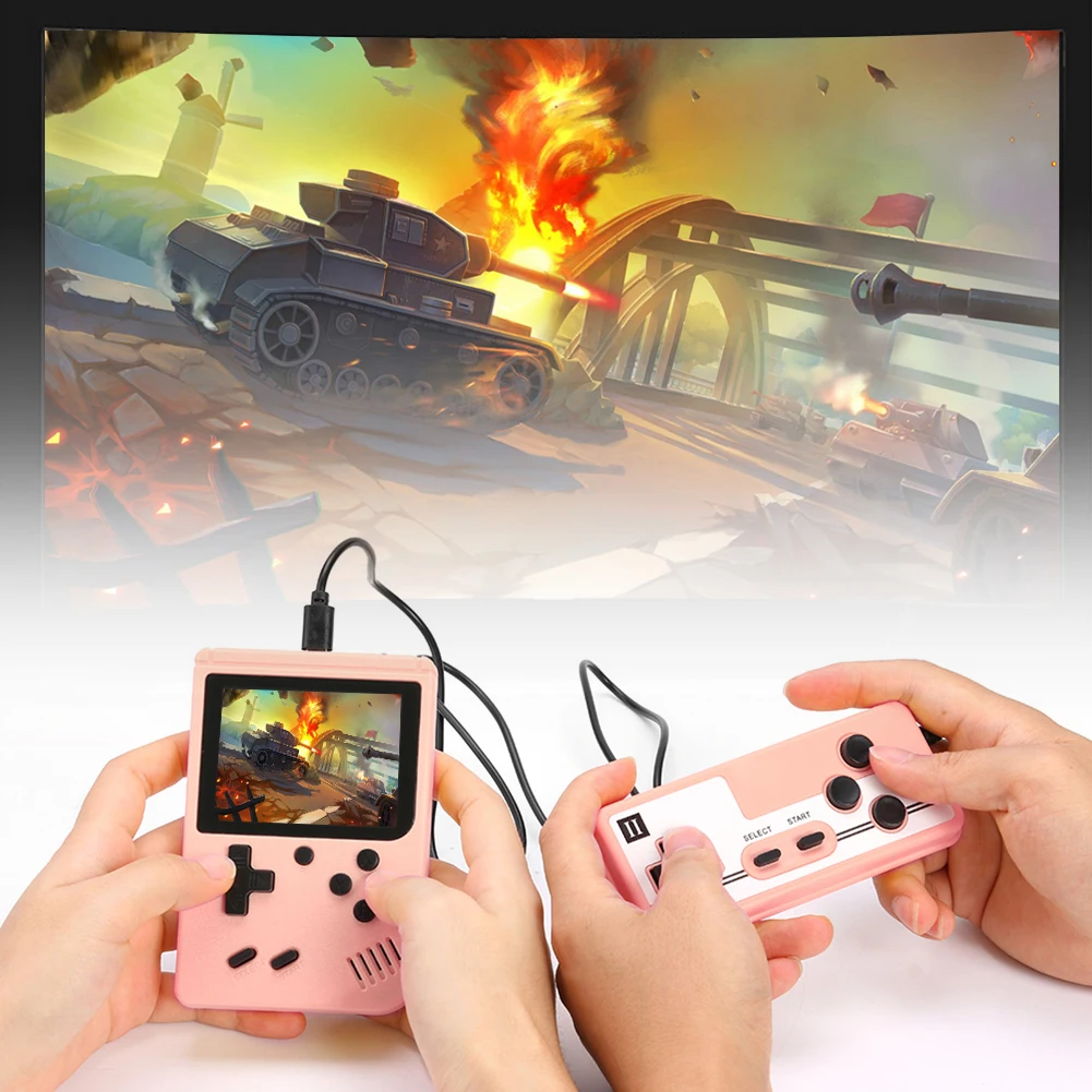 Nostalgische gameconsole 3,5 inch TFT-scherm Ingebouwde 500 games draagbare gameconsole 1020 mAh Ondersteuning TV voor kinderen en volwassenen