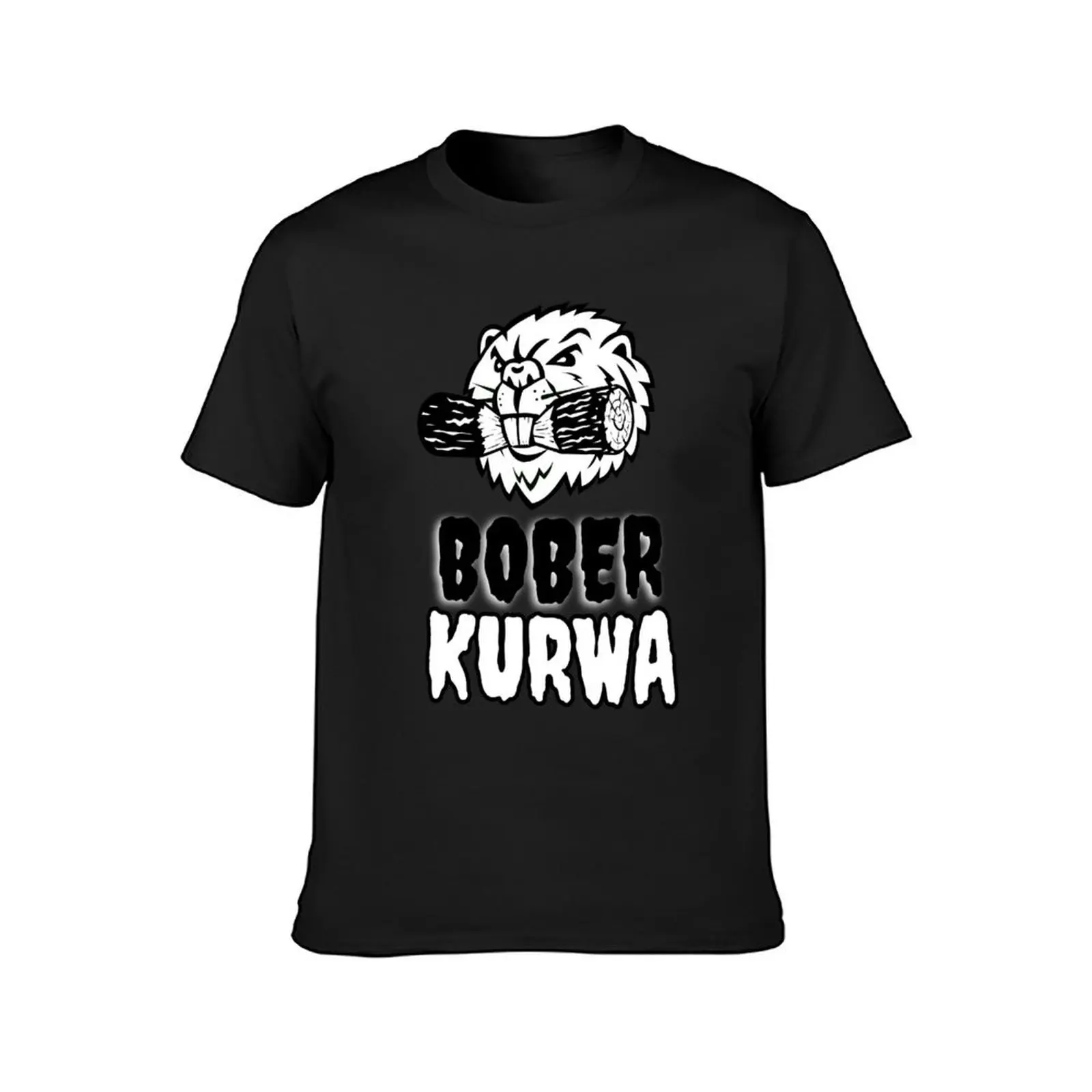 Raging Beaver: Bober Kurwa Black & White in Metal Vibe T-Shirt sublime Blouse oversized boys whites mens champion t shirts