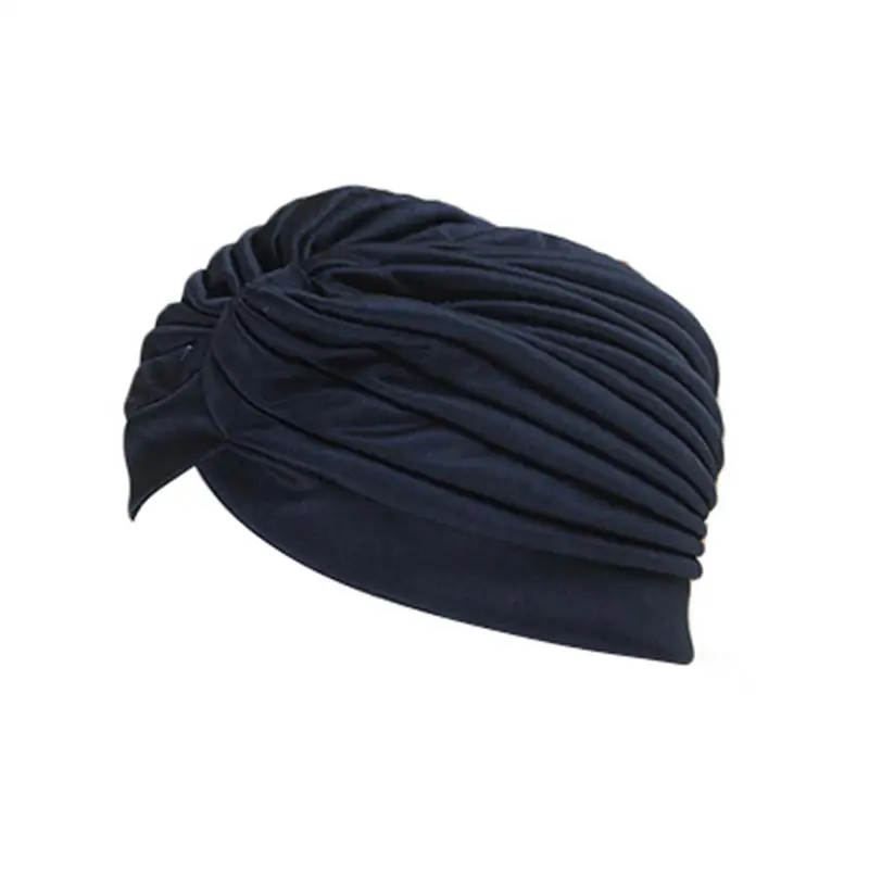 Oddychające kapłaskie nylonowe Turban basenowe kapelusze kąpielowe do uprawiania sportów na świeżym powietrzu do jogi elastyczne polieste indyjski Turban szalik na głowę — zdjęcie 4