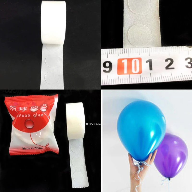 100pcs/set Balloons Attachment Glue Dot Attach Balloons To Ceiling or Wall Stickers Birthday Party Wedding Decoration Supplies