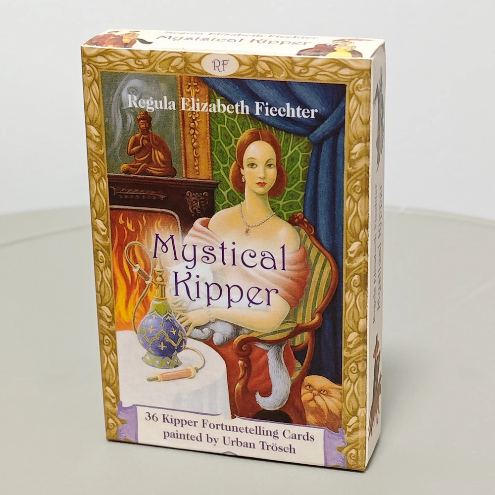 

Mystical Kipper Deck 36 Pcs Oracle Cards with Keywords German System of Fortune Telling 9*6cm