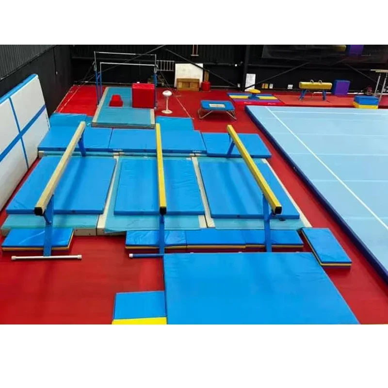 Hot Sale FIG Standard Balance Beam Gymnastic Equipment 5m Aluminium Balance Beam With Mat For Competition