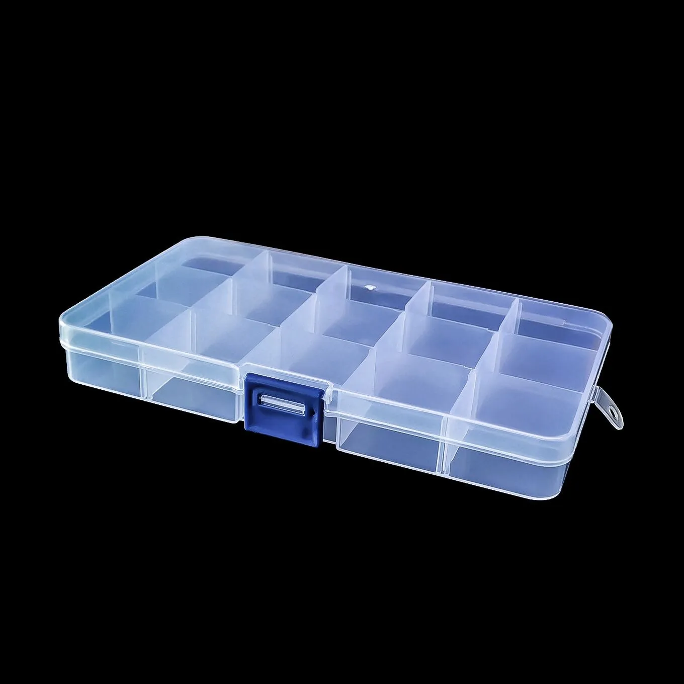 10/15 Grids PP Plastic Storage Boxes Removable Jewelry Earring Organizer Holder Case Transparent Sundries Jewelry Storage Box