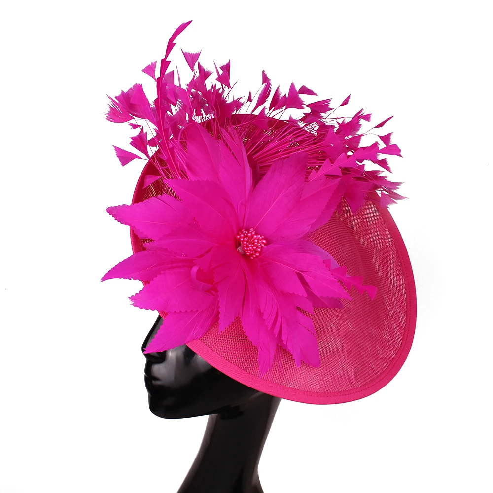 Wedding Party Show Hats DIY Bride Headdress French hat Fashion Hair Accessories Millinery Cocktail Headwear Women Ladies view 5
