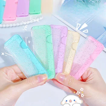 Peigne Pliant de Voyage Portable pour Femmes et Bol, Brosse à Cheveux de Poche, Peignes Antistatiques, Petite Brosse à Cheveux Pliante, Outils de Coiffure