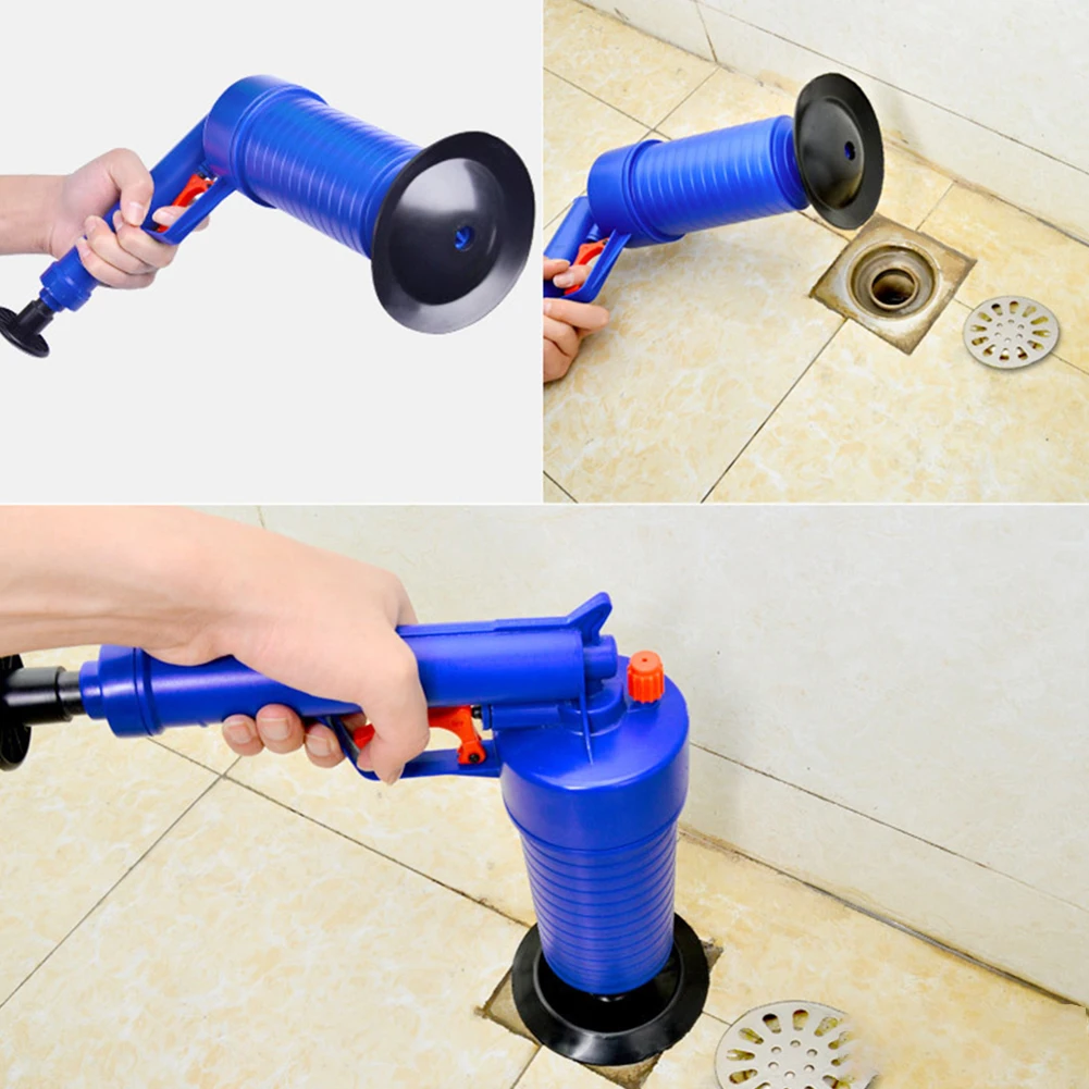 Air Power PIPE Plunger 4 ขนาด Suckers ท่อระบายน้ําอุดตันเครื่องมือท่อขุดลอกเครื่องมือสําหรับห้องครัวห้องน้ํา Dredge ท่อ