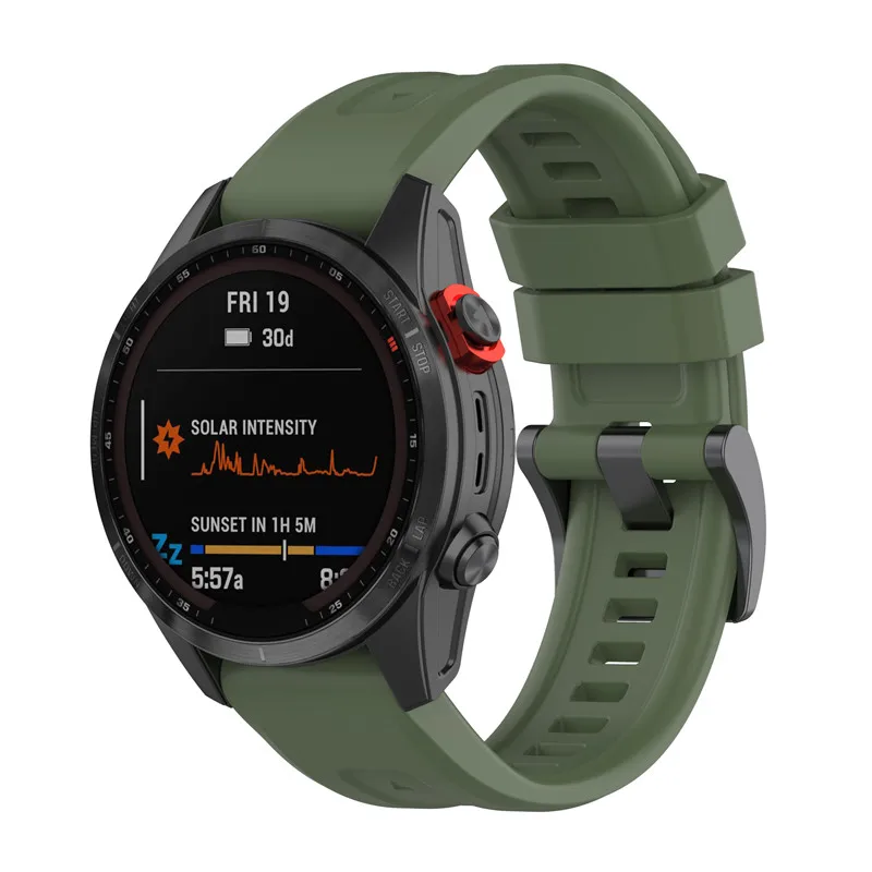 Silicone Strap for Garmin Fenix 7X 7 7S Solar 6S 6X Pro 5X TACTIX7 Enduro Fenix 3 HR EasyFit 26 20 22mm  Bracelet Wacth Correa