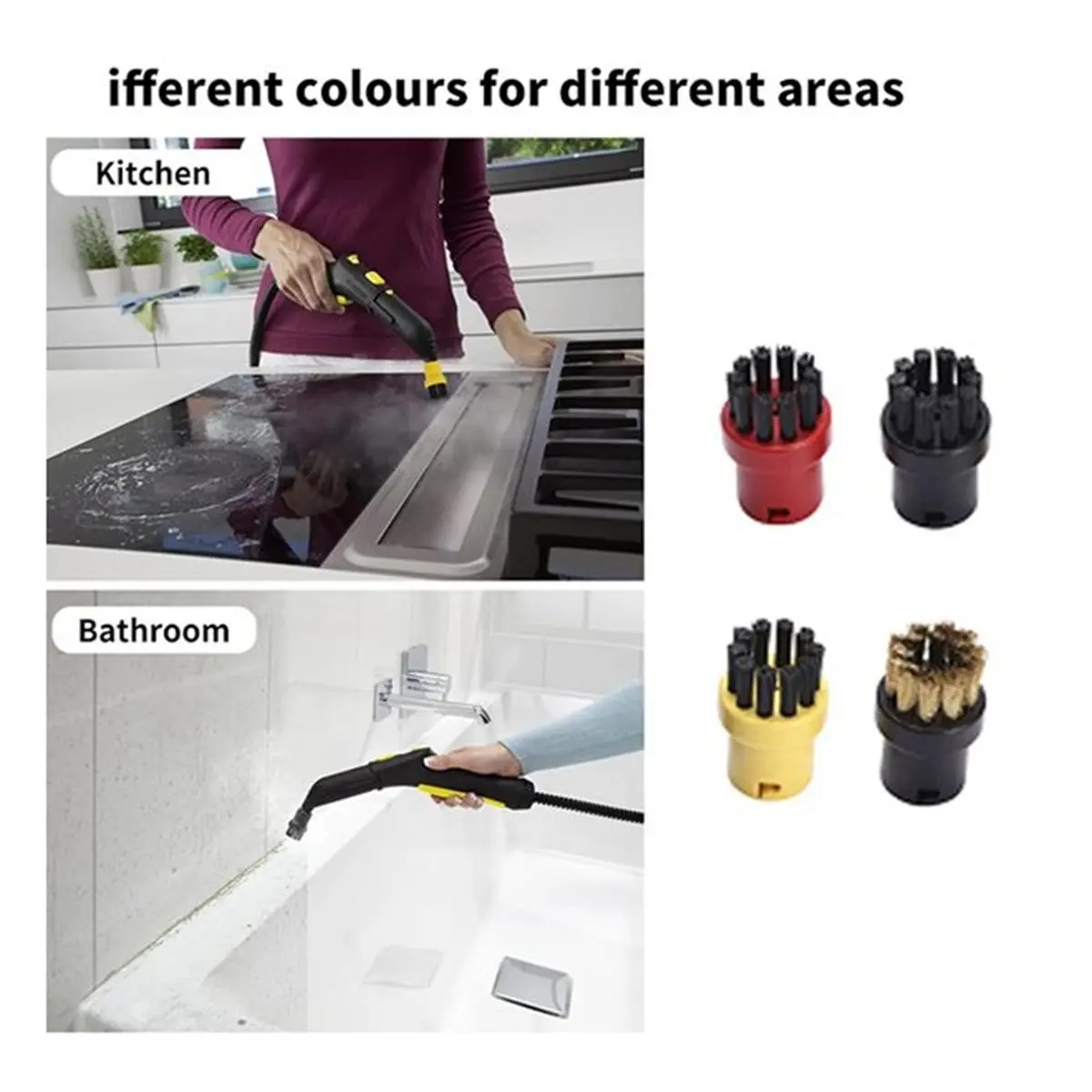 

A25M For Karcher SC1 SC2 SC3 SC5 Steam Vacuum Cleaner Steam Brush Head Floor Cloth Replacement Accessories