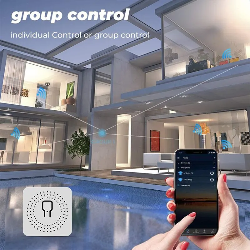 16A Wifi Smart Switch Smart Home Light Switches Module 2 Way Control Work with Tuya Smart Life Alexa Google Home Switch image 2