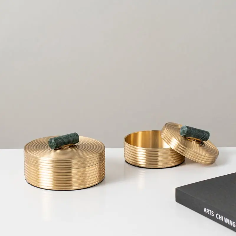 صندوق مجوهرات معدني أقراط مستديرة صناديق تخزين خاتم المرأة مجوهرات منظم صندوق عرض فاخر سطح المكتب زينة زخرفية #3