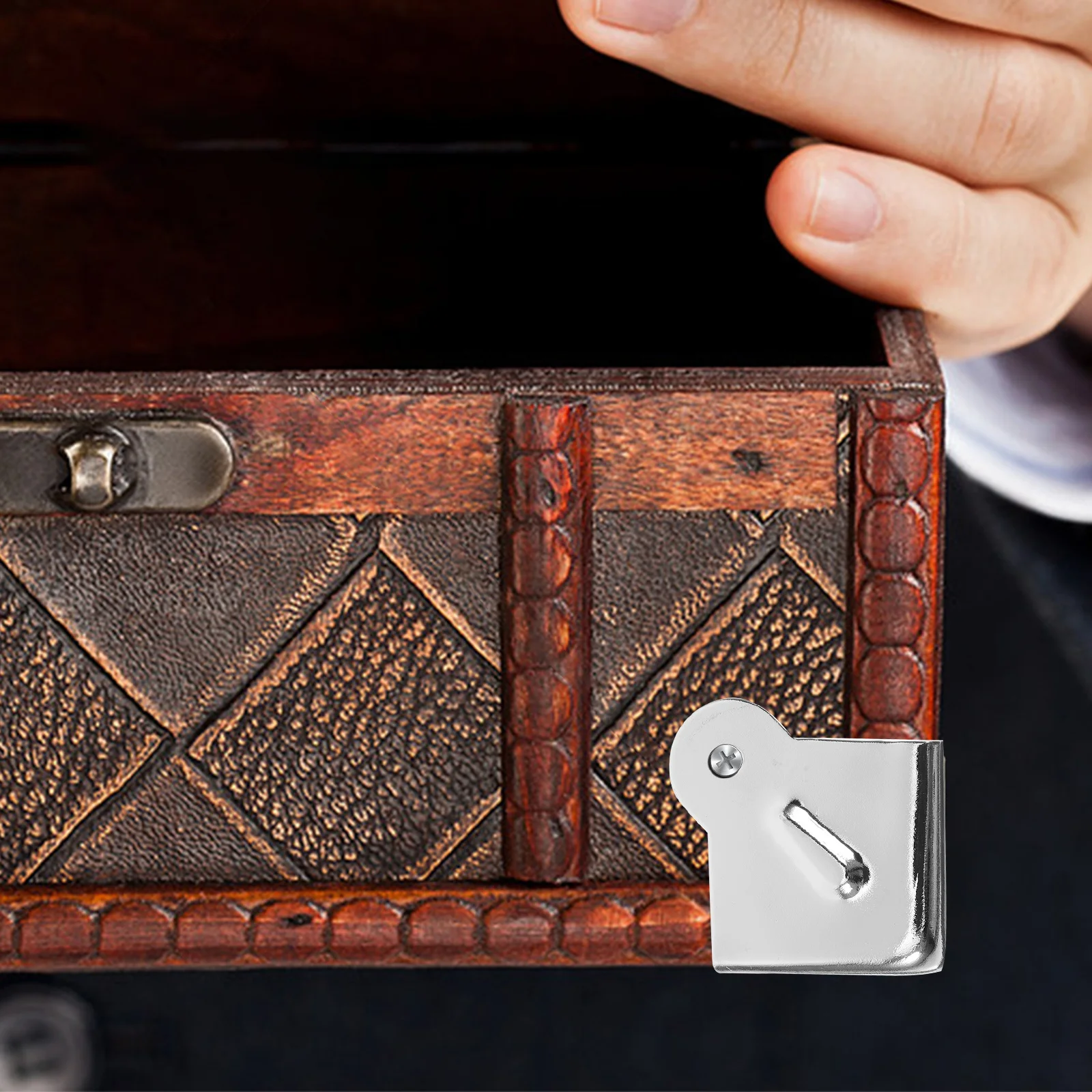 12 قطعة حماة الزوايا المعدنية 34 مللي متر ثلاثة شقوق حافة الحرس لصناديق الأدوات حالات الطيران خزائن المتكلم صندوق قوي مقاوم للماء