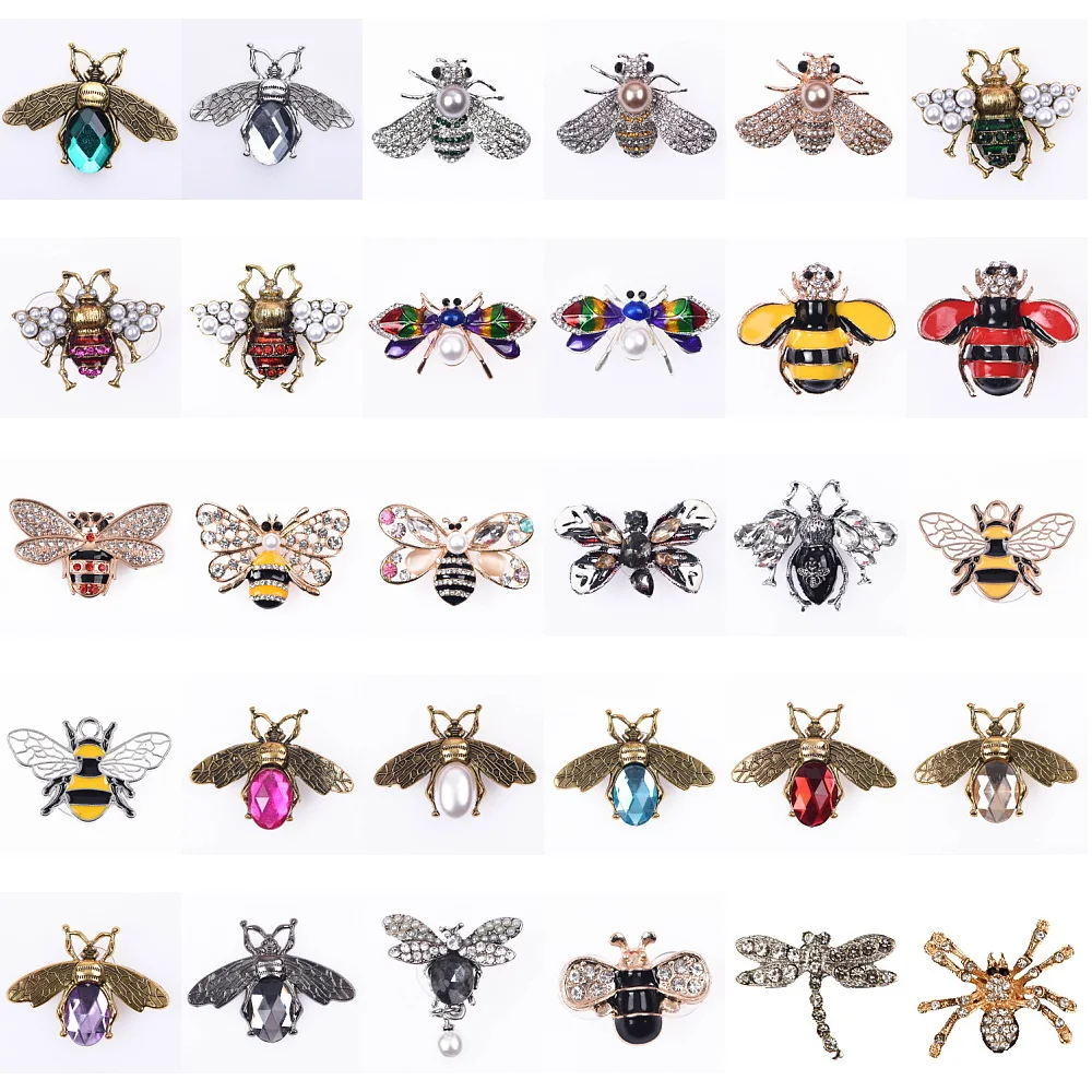 

Designer Colorful Butterflies Bee Dragonfly Shoe Decoration Bling Diamond Gemstone Shoe Charms Best Gifts For Women Girls 1pcs