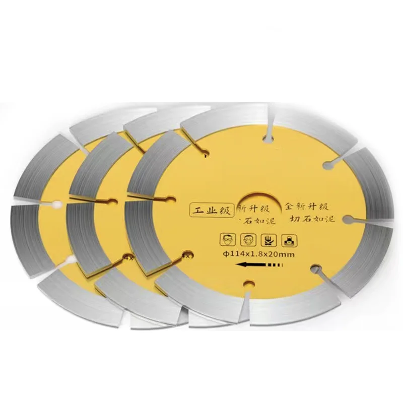 Diamond Grooved Slice Angle Grinder Concrete Wall Granite Cutting Piece Marble Floor Tile Saw Blade