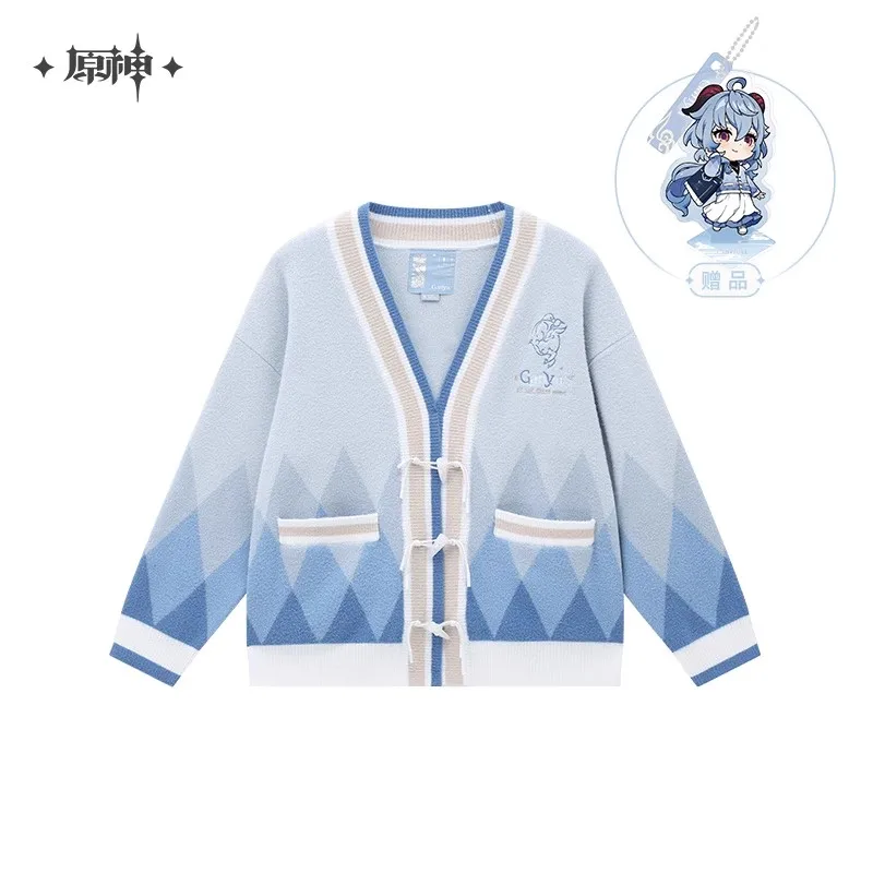 

Game Genshin Impact Official Merch miHoYo Original Authentic Ganyu cosplay Knitting Shirt Sweater Tops loose coat Gift in stock