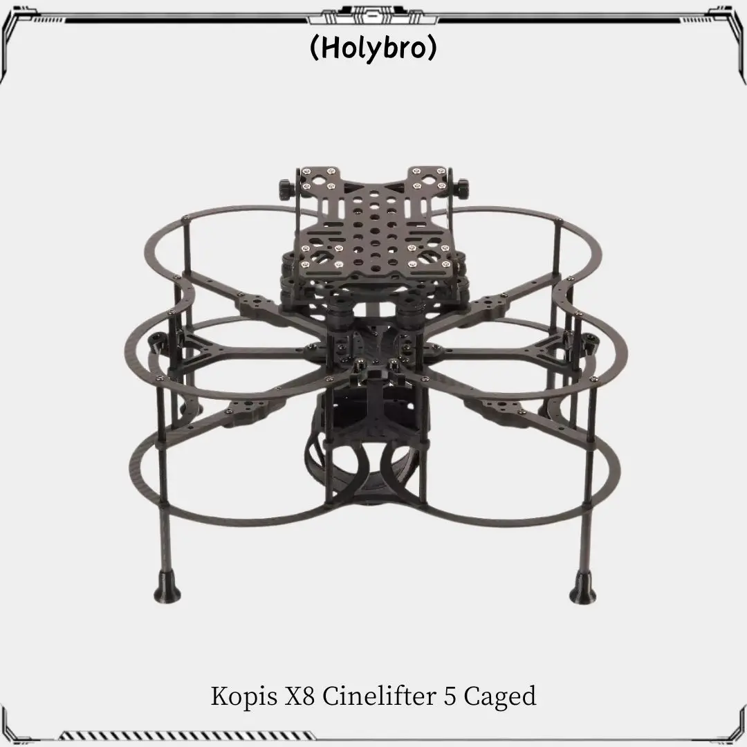 Holybro Kopis X8 Cinelifter 5" Kit telaio FPV in gabbia ARF PNP Kakute H7 Tekko32 F4 4in1 50A ESC F60 KV1750 Motore 5055S-3 Elica