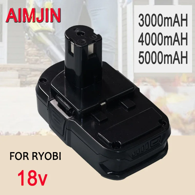 

For Ryobi 18V 3000mAh/4000mAh/5000mAh Replacement Battery P107 p108 P104 P105 P102 P103 for Ryobi Cordless Drill