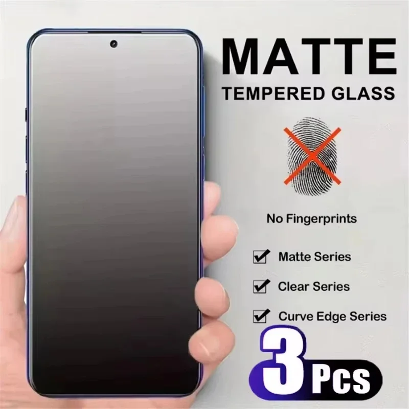 

Matte Tempered Glass For Samsung A56 A55 5g A26 A16 A36 A54 A06 A25 A53 A33 Frosted Screen Protector For S24 S23 FE S25 Ultra