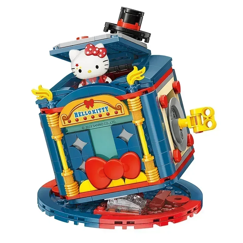 

Keeppley Building Blocks Sanrio Magic Circus Kuromi Cinnamoroll Melody Assembled Model Educational Toy Christmas Gift