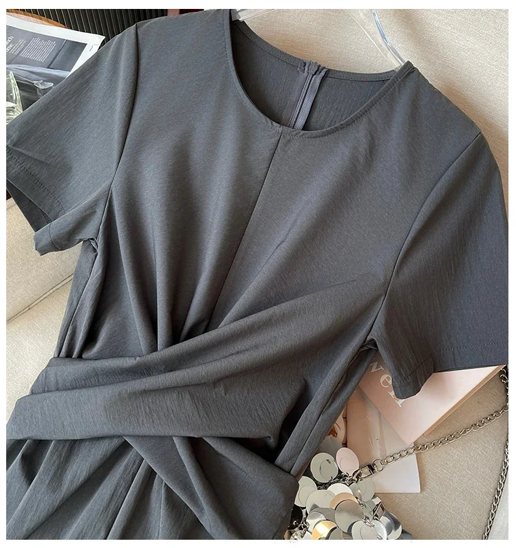 우아한 빈티지 우아한 크리스 크로스 느슨한 저녁 하이 스트리트 플러스 사이즈 의류 긴 드레스 여성 의류