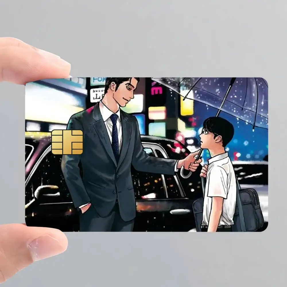 Anime Let's Go Karaoke Poster Credit Card Skin Stickers for Bank Access Protective Film Cover Sticker Surprise Gift