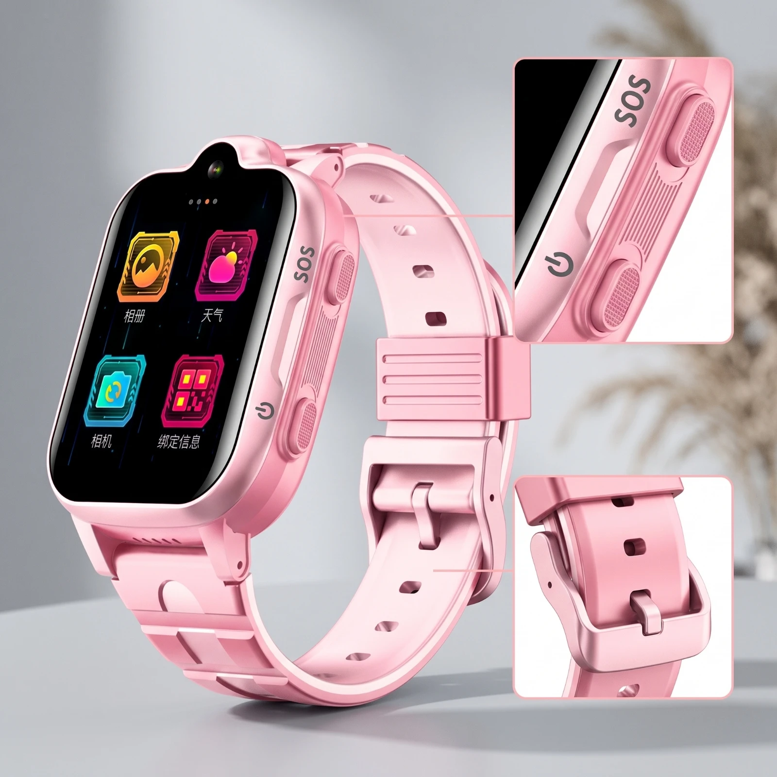 Smartwatch with Camera Touchscreen Telephone Watch Smart Watch with Call Function Touch Screen Digital for Children, Outdoor