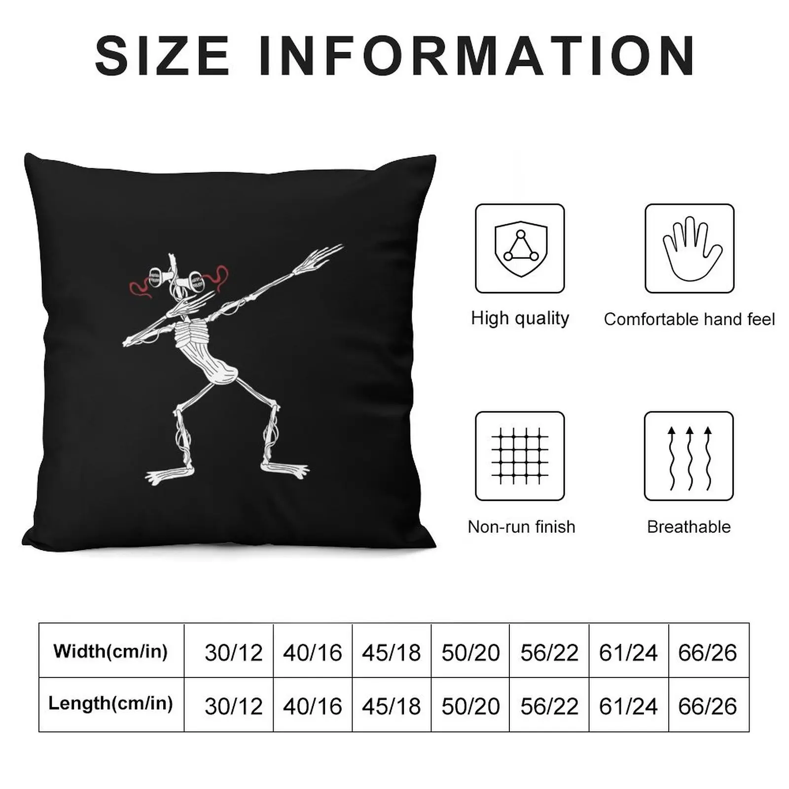 Siren Head (Dance) - Dabbing Throw Pillow covers for pillows Pillows Aesthetic Couch Cushions pillow