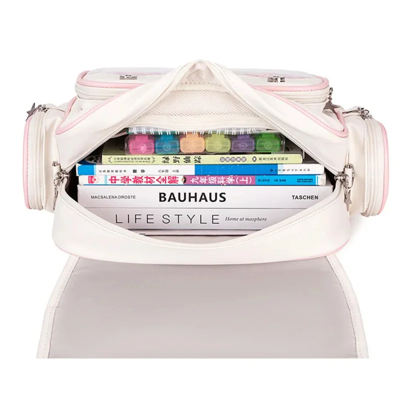 Mochilas estéticas Y2K Itabag JK corte de Lolita Anime japonés doble hombro bolsa para el dolor multicapa bolso oblicuo para mujer